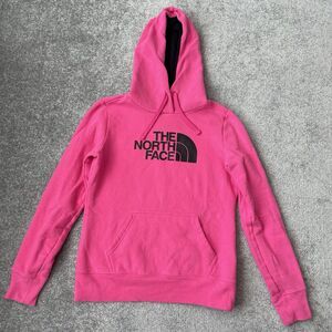 The North Face Hoodie Womens Small Pink Hooded Sweatshirt Pullover Sweater